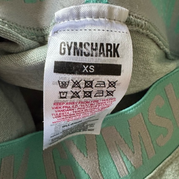 Gymshark Women’s Leggings in Gray and Green - Picture 2 of 4